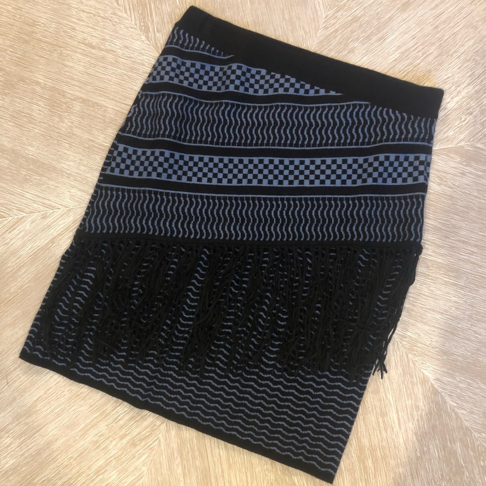 Blue and black showstopper skirt!